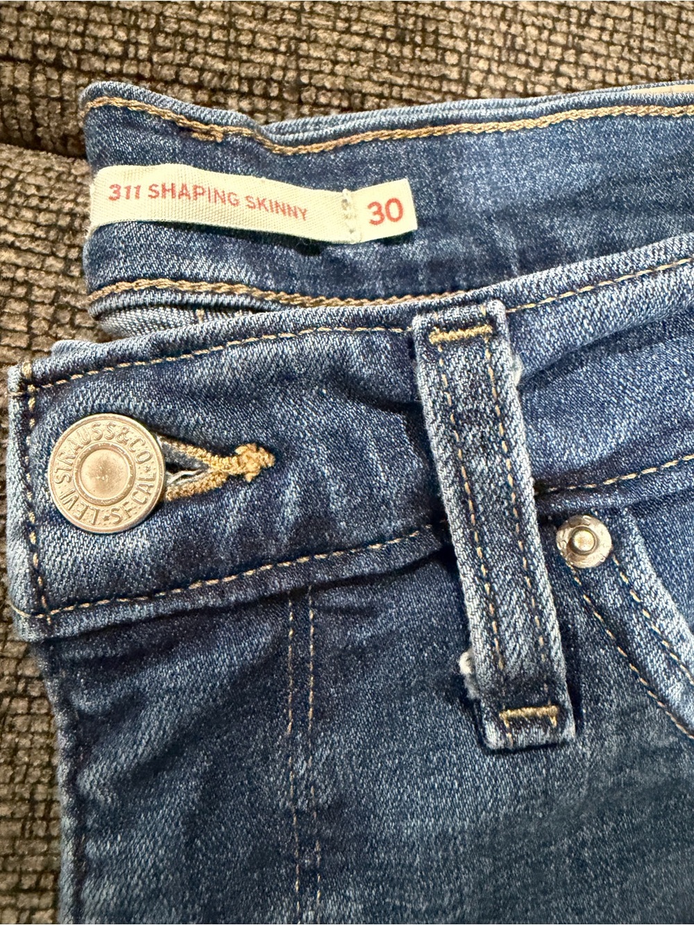 Levi's blue shaping skinny jeans - Picture 2 of 4